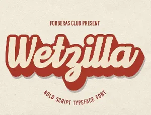 Wetzilla font