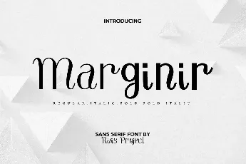 Marginir Demo font