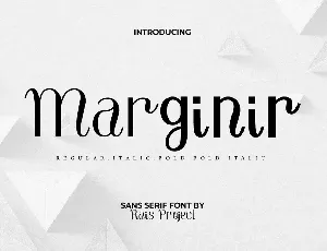 Marginir Demo font