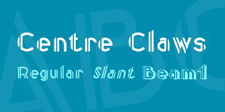 Centre Claws font