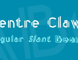 Centre Claws font