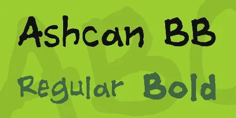 Ashcan BB font