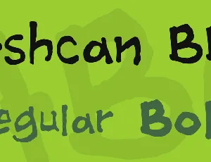 Ashcan BB font