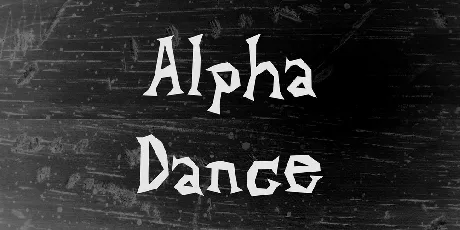 Alpha Dance font