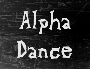 Alpha Dance font