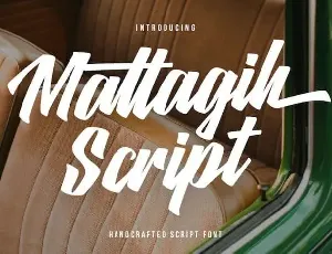 Matlagih Brush font