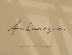 Autonesia font