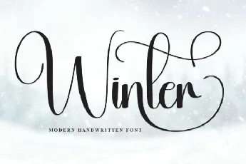 Winter Script font