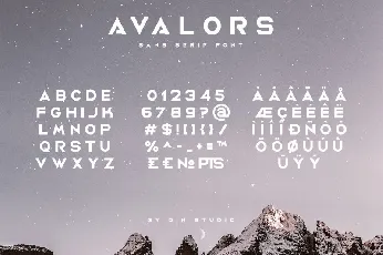 Avalors font