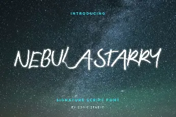 Nebula Starry Demo font