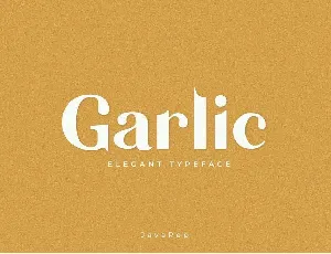 Garlic font