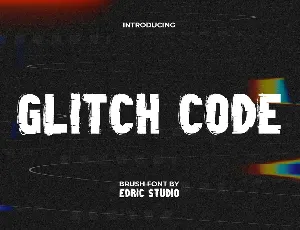 GlitchCodeDemo font