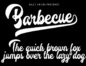 Barbecue Personal Use font