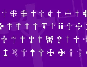 Christian Crosses font