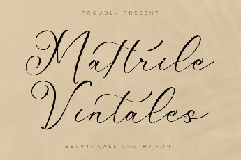 Mattrile Vintales font