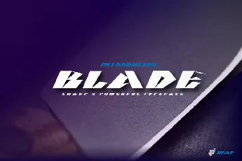 BLADE font