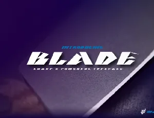 BLADE font