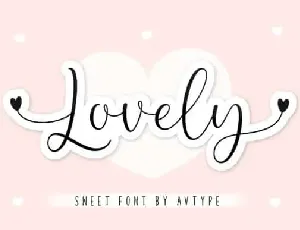 Lovely Display font