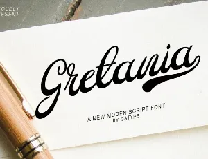 Gretania font