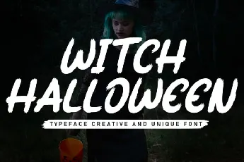 Witch Halloween Brush font