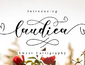 Laudiea Script font