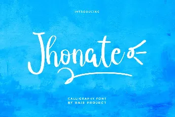 Jhonate Demo font