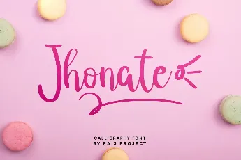 Jhonate Demo font