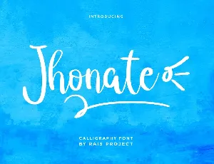 Jhonate Demo font