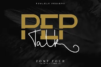 Pep Talk Demo font