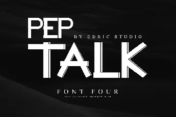 Pep Talk Demo font