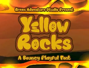Yellow Rocks font