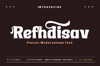 Refhdisav Trial font