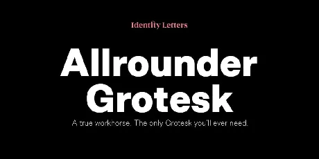 Allrounder Grotesk font