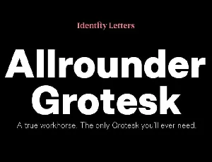 Allrounder Grotesk font