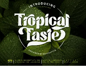 Tropical Taste font