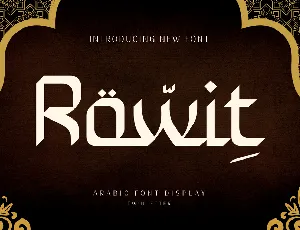 Rowit font