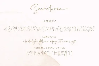 Secretoria font