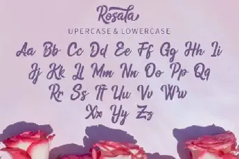 Rosala Script font