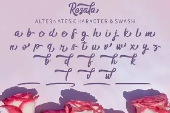 Rosala Script font