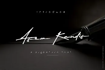 Asem Kandis Signature font