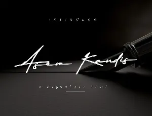 Asem Kandis Signature font