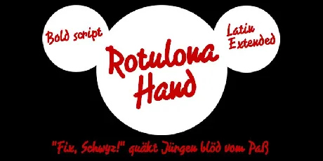 Rotulona Hand font