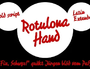 Rotulona Hand font