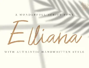 Elliana font