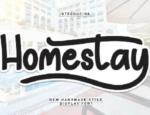 Homestay Display font