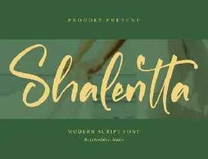 Shalentta â€“ Modern Script font