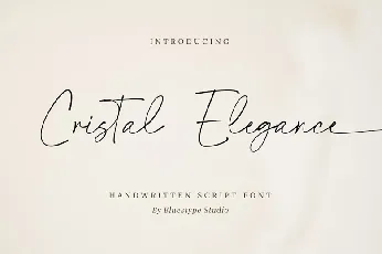 Cristal Elegance font