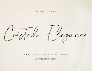 Cristal Elegance font