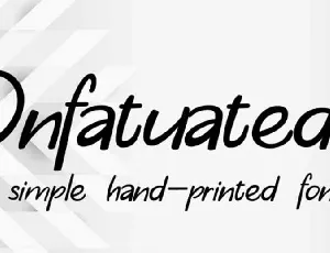 Infatuated font