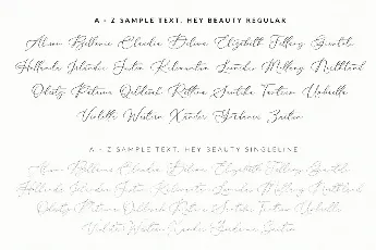 Hey Beauty font